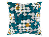 Load image into Gallery viewer, Kirkbydesign - Peg Art Roses Cushion - Teal
