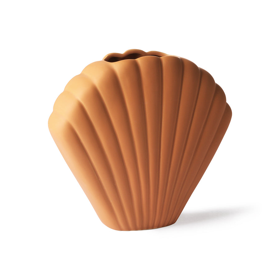 HK Living - Ceramic Shell Vase Terra - Medium