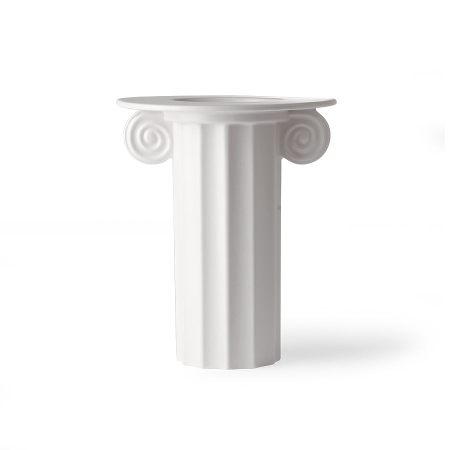 HK Living - White Ceramic Vase - Greek