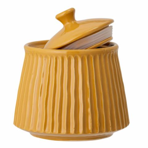 Bloomingville - Poppy Jar with Lid - Yellow