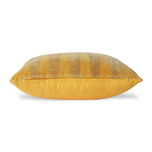 Load image into Gallery viewer, HK Living - Striped Velvet Cushion - Ochre/Gold
